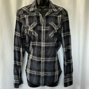 Vince Western Style Snap LS Shirt S